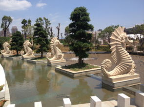 藝術(shù)與自然的交融 人造砂巖海馬雕塑噴泉的工藝之美